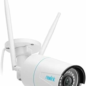 Reolink 5MP WLAN Überwachungskamera Outdoor, 2,4GHz/5GHz WLAN CCTV IP Kamera Aussen mit Personen-/Fahrzeugerkennung, IP66 Wetterfest, Nachtsicht, Bewegungsmelder, SD-Kartenslot, Zeitraffer, RLC-510WA