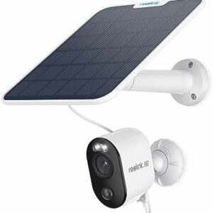 Reolink 4K Überwachungskamera Aussen Akku Argus 3 Ultra mit 6W Solarpanel, 2,4&5GHz WiFi, Solar WLAN Kamera Outdoor mit 8MP UHD Farbnachtsicht, KI-Erkennung, Keine Monatsgebühr, Standalone-Nutzung