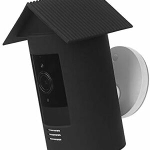 Ring Stick Up Cam Batterie Halterung aus Silikon Sicherheitskamera Anti-Glare Abdeckung UV-Schutz für Ring Stick Up Cam Akku (2018) Sicherheitskamera, schwarz