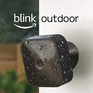 Blink Outdoor – kabellose, witterungsbeständige HD-Überwachungskamera mit zwei Jahren Batterielaufzeit und Bewegungserfassung, funktioniert mit Alexa | 4 Kameras