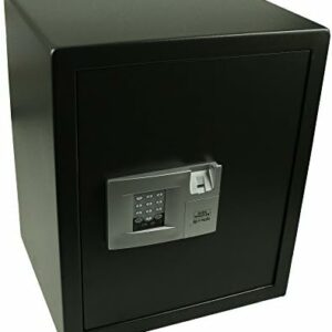 Burg-Wächter Möbeltresor mit elektronischem Zahlenschloss und Fingerscan-Modul, Zur Wand- und Bodenbefestigung, PointSafe P 4 E FS