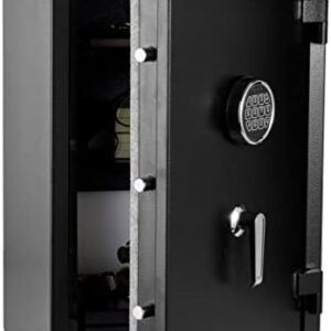 Amazon Basics Feuerfester Elektronisch Tresor, 60 l, Schwarz, 43 cm W x 35 cm D x 66 cm H