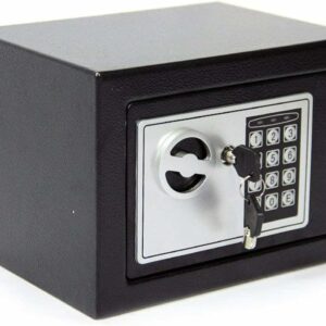 Nestling 4.6L Tresor Für Zuhause, Diebstahlsicherer Elektronischer Safe Tresor Mit 2 Schlüsseln, Tresor feuerfest wasserdicht, Digitaler Sicherheitsbox Für Wertsachen Wie Geldpistolen und Bargeld
