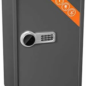 Brihard Betriebs XXL Elektronischer Safe mit LCD 73x40x36cm – Extra großer Elektronischer Safe mit Code, Digitalem Zahlenschloss – 2 Verstellbare Ablagen