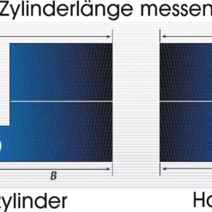 ABUS EC550 Profil-Doppelzylinder Länge (a/b) 30/35mm (c=65mm) mit 8 Schlüssel