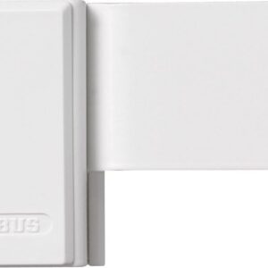 ABUS Fenster-Zusatzsicherung SW10 – Fensterschloss zur Montage ohne Anbohren des Fensterflügels – ABUS-Sicherheitslevel 4 – 10443 – Weiß