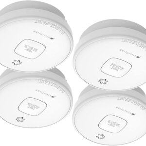 VisorTech Rauchmelder VDs: 4er-Set fotoelektrische Rauchwarnmelder mit 10-J.-Batterie, 85 dB, VDs (Rauchmelder 10 Jahres Batterie, 10Jahre, Fotoelektrischer)