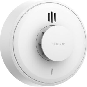 Hitzewarnmelder, 10 Jahre versiegelte Batterie, Hitzemelder Küche, Hitzewarnmelder kann ferngesteuert stummgeschaltet Werden, große Stummschalt-/Testtaste Hitzewarnmelder, BS 5446 Standard