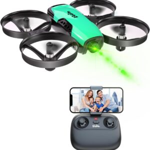Loolinn | Drohne mit Kamera als Geschenk für Kinder – Mini Drohne Ferngesteuert mit Video & Fotos/Einstellbare Kamera/Zwei Batterien / C0 (Geschenk für Jungen und Mädchen)
