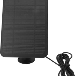 4W 5V Solarmodul für Arlo Außenkamera, für Ring Sicherheitskamera, für Blink Flutlichtkamera, wasserdichte Solarenergie für Ihr Blink Home Security System, Spotlight Cam (Schwarz)