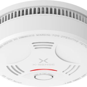 X-Sense Rauchmelder 10 Jahre Batterie, Feuermelder TÜV Rheinland Zertifiziert, Rauchwarnmelder mit Stummschaltung und Selbsttest Funktion, SD11, 1er Set