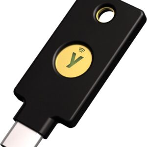 Yubico – YubiKey 5C NFC – Sicherheitsschlüssel für Zwei-Faktor-Authentifizierung (2FA), Anschluss über USB-C und NFC – FIDO-zertifiziert