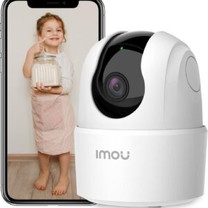 Imou 2K Überwachungskamera Innen WLAN Kamera Überwachung Innen 360° für Hausstier Babyphone mit KI-Personenerkennung, Automatische Verfolgung, Nachtsicht, Zwei-Wege-Audio,Sirene,Funktioniert mit Alexa
