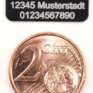 CopterFarm Sicherheitsschild Drohnen Kennzeichnung Plakette Adressgravur Kennzeichen Schild Feuerfest Selbstklebend 1-8er Set (1, Micro 20x10mm)