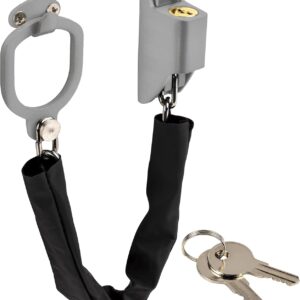 ONVAYA® Türgriffkette mit Kratzschutz, Türkette, Türsicherung – Türverriegelung OHNE BOHREN der Türe