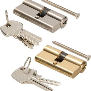 KOTARBAU Schließzylinder 25/30 Messing Zylinderschloss Profilzylinder Türzylinder Schloss Schlosszylinder Sicherheitsschloss Doppelzylinder Vermessingt