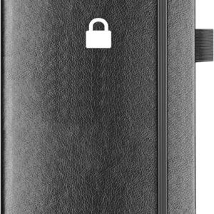 Hardcover-Passwortbuch mit alphabetischer Tabs – 11.8 x 15.5cm Internet-Passwort-Aufbewahrungsbuch, Passwort-Notizbuch für Büro oder Zuhause