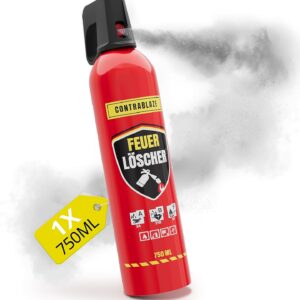 CONTRABLAZE Feuerlöschspray 750ml für mehr Sicherheit im Alltag – Idealer Fettbrandlöscher für die Küche – Perfekt geeignet als Feuerlöscher Haushalt – Löschspray sofort & sicher einsatzbereit