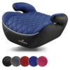 WALSER Premium Kinder Sitzerhöhung Auto, Qualitätssieger Sehr Gut* Kindersitz Auto 125-150 cm, Kindersitzerhöhung Auto Andy neueste Norm 2024 ECE R 129, Sitzerhöhung Auto Kinder schmal schwarz/blau