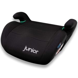 PETEX „Max“ Kindersitzerhöhung Sitzerhöhung nach i-Size Norm R129, Kindersitz/Autositz für Kinder, schwarz, 1 Stück