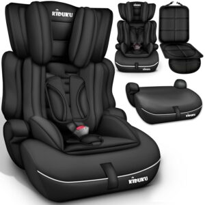 KIDUKU® Kindersitz 9-36 kg (1-12 Jahre) mit Kindersitzunterlage – Autositz ECE R129/03, Gruppe 1/2/3 Autokindersitz Kinderautositz