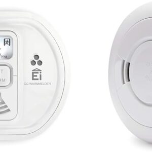 Ei Electronics Professional Ei208iDW Kohlenmonoxidmelder & Professional Ei650i Rauchwarnmelder, i-Serie Rauchmelder mit AudioLINK-Funktion und Batterie für 10 Jahre, Stand-Alone-Gerät, weiß