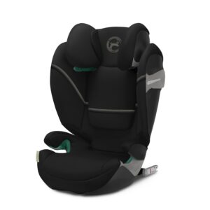 CYBEX Gold Kindersitz Solution S2 i-Fix, Für Autos mit und ohne ISOFIX, 100 – 150 cm, Ab ca. 3 bis 12 Jahre (15 – 50 kg), Moon Black