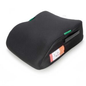 Kindersitzerhöhung nach UN/ECE R129, Autositzerhöhung für Kinder von 135 – 150 cm, Sitz anatomisch geformt, Polyester-Bezug abnehmbar und waschbar (Schwarz)