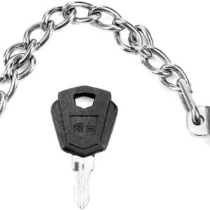 Candeo Fenster Kettenschloss, Tür Sicherheitskette Türkettenschloss Fensterschloss Kettenschloss Mit Schlüssel, Edelstahl Türkette Sicherheitskette Für Sicherheit Innentüren Und Flache Offene Fenster