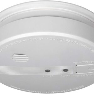 ELRO FS1110P Rauchwarnmelder – 230 Volt – verdrahtet vernetzbarer mit 10 Jahres Back-Up Batterie – EN14604:2005/AC:2008, Weiß