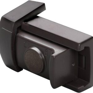 Burg Wächter Tür- und Fensterriegel, Einbruchschutz für Fenster und Türen, Beidseitig verwendbar, WinSafe WR 60, Braun, Winsafe WR 60 BR SB, Graubraun, 45 x 80 x 34 (HxBxT)