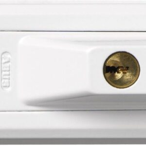 ABUS Fenster-Zusatzsicherung 3010 AL0145 – Sicherheitsschloss für Fenster und Türen, gleichschließend – ABUS-Sicherheitslevel 6 – 31763 – Weiß