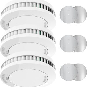 XINDUM Mini Rauchmelder 3er Set, Feuermelder mit 10 Jahre Batterie, TÜV Rheinland-Zertifiziert Rauchwarnmelder, Ohne Blinken, Standalone, Weiß