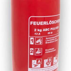 Feuerlöscher ABC Autofeuerlöscher 2KG Pulverlöscher, Auto Kfz Wohnmobil Camping