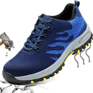 Sicherheitsschuhe Arbeitsschuhe S3 Herren Damen mit Stahlkappe Arbeit Schuhe Frauen Sicherheit Sneaker Turnschuhe Sportlich Schutzschuhe für Kinder Jungen