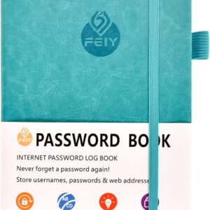 Passwortbuch mit Register a-z,Kleines Passwortbuch für Senioren,Passwortbuch mit Registerkarten,Adress und Passwort Organisationsbuch,Notizbuch Klein,für Internet Website Adressen, Kontakte (Grün)