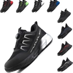 Loiston Arbeitsschuhe Herren Sicherheitsschuhe Damen Stahlkappenschuhe Stahlkappe Leicht rutschfest Sport EU37-46