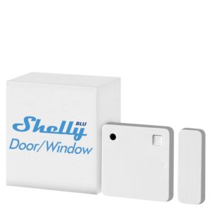 Shelly Blu Door/Window Weiß | Bluetooth Tür- und Fenstersensor | iOS Android App | Langlebige Batterie | Lux- und Neigungswinkelmessung | Szenen-Aktivierung