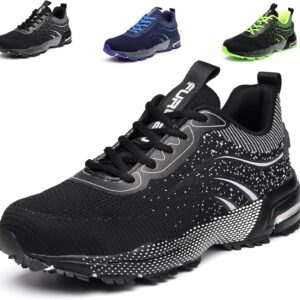 Furuian Sicherheitsschuhe Herren Arbeitsschuhe Herren Damen Leicht Sportlich Atmungsaktiv Schutzschuhe mit Stahlkappe Sneakers