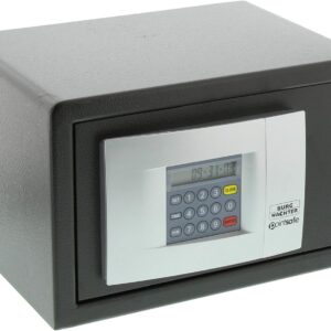 Burg-Wächter Hoteltresor mit elektronischem Zahlenschloss, Point-Safe, 6,7 l, 8,0 kg, P 1 E KA 3, Schwarz
