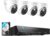 Reolink 12MP PoE Überwachungskamera Set Aussen, 8-Kanal NVR mit 2TB HDD für 24/7 Aufzeichnung und 4X Dome IP Kameras mit Personen-/Fahrzeugerkennung, 2-Wege-Audio, Spotlights, RLK8-1200D4-A