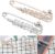 POFET 2 Stück Crystal Peacock Charm Sicherheitsnadel Brosche Clip Damen Schal Mantel Kleid Golden Silver